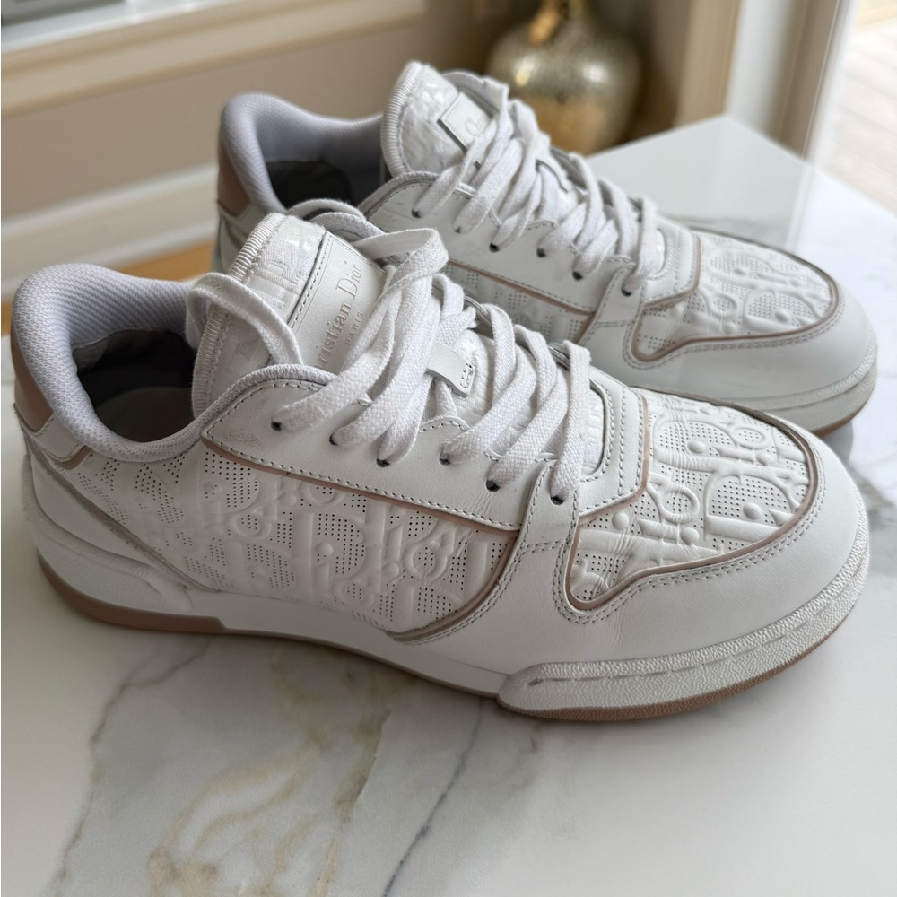 Dior Cream and Pink Sneakers - Picture 3 of 8
